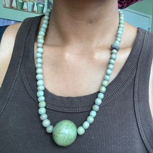 Avocado seed necklace